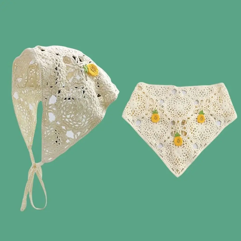 أربطة رأس منسوجة كروشيه للنساء ، وشاح رأس لطيف ، إكسسوارات شعر مرنة واسعة ، موضة