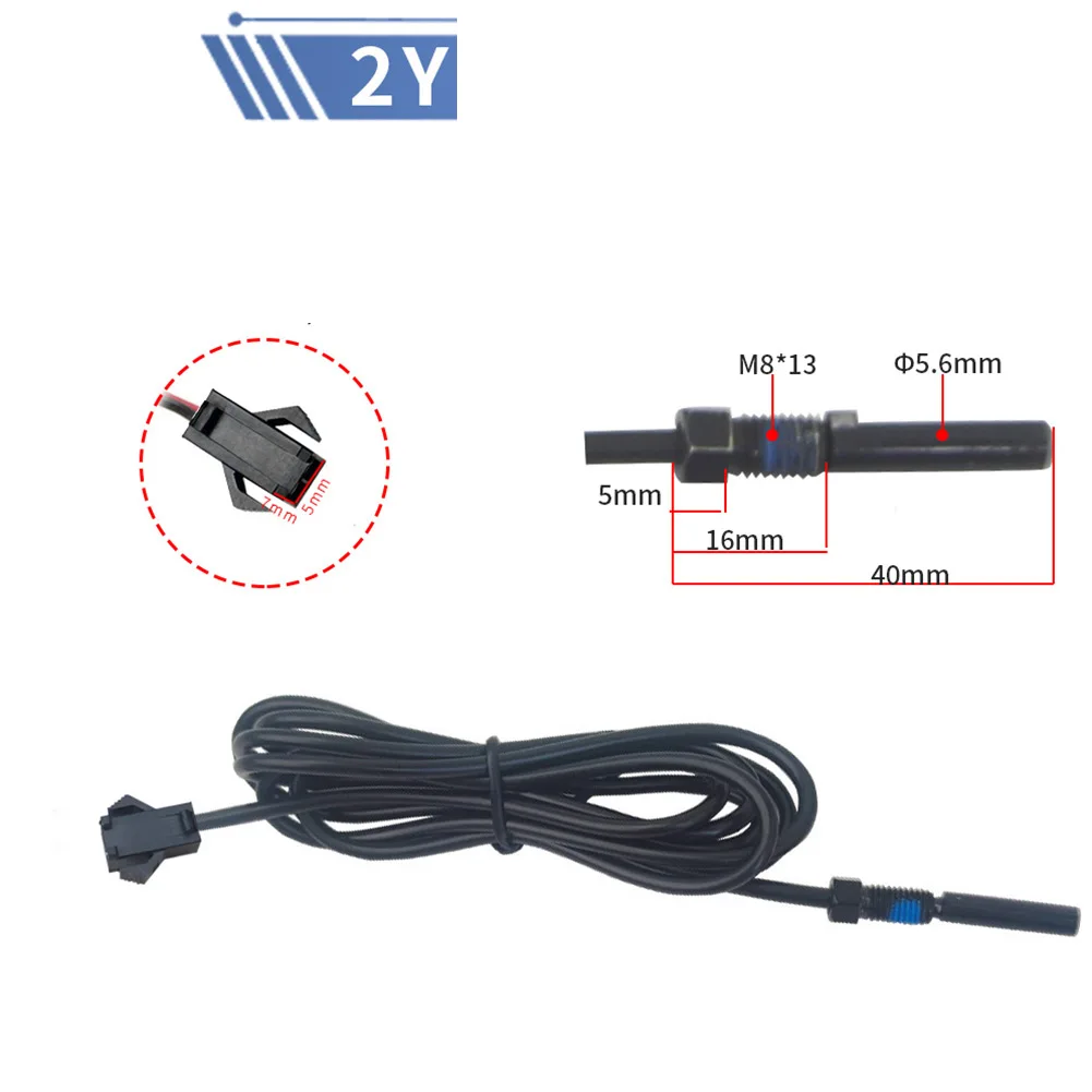 Customizable Brake Sensor With 2/3 Pin Plugs Magnetic Sensitivity 30-150cm Cable Length Electric Bike Safety Accessory