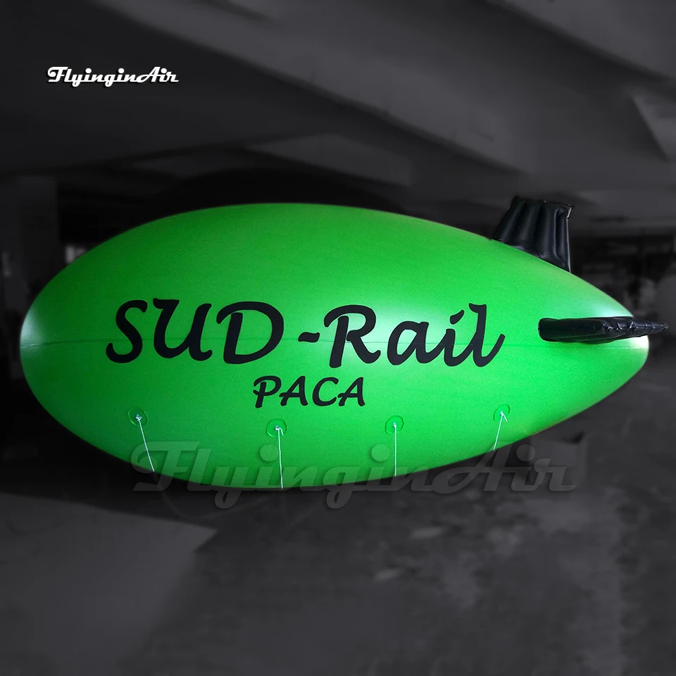 

4 м/5 м/6 м длина наружная реклама надувной Zeppelin гелиевый воздушный шар из ПВХ воздушный плавающий Blimp модель летающего дирижаря для мероприятия