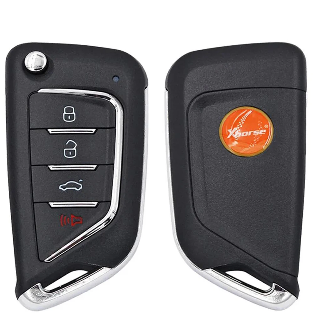 Xhorse 5/10/20pcs  XKCD02EN XKCD06EN Universal Wire Remote Key Fob Flip 4 Button For Cadillac Style For VVDI Key Tool 5Pcs/Lot