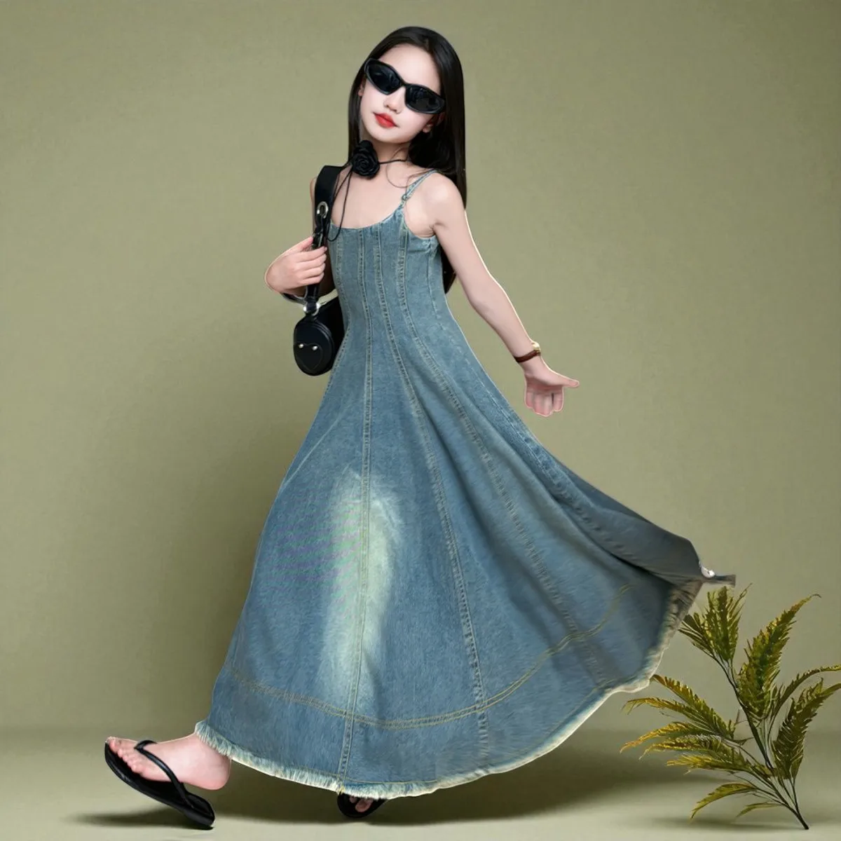 Girls Dresses 5t Maxi Dress Girls Bamboo Maxi Dresses 5T-14Y Flowy Casual Style EASWEET Girls Dresses 5t Maxi Dress Girls Bamboo Maxi Dresses 5T-14Y Flowy Casual Style EASWEET
