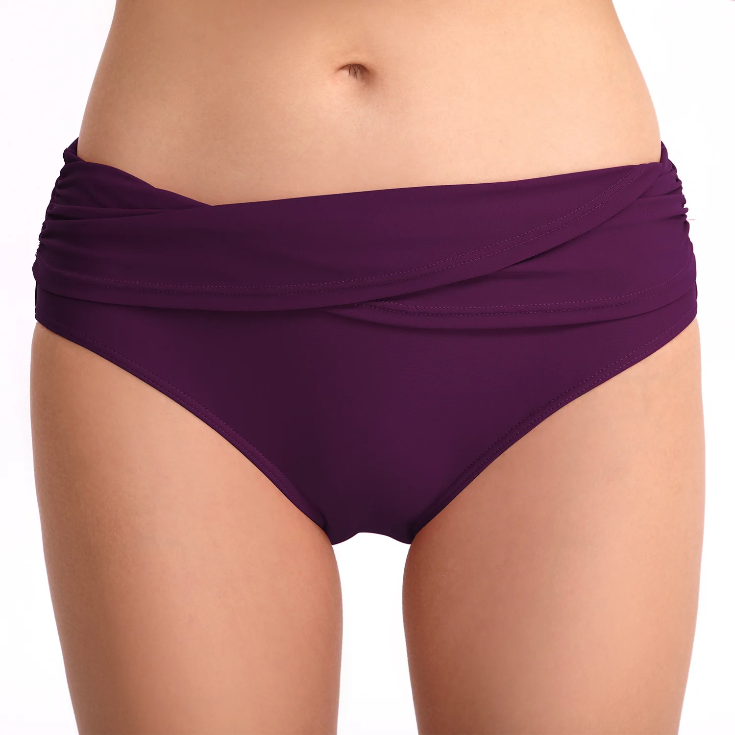 swimming trunks for women's briefs solid color sexy buttocks lifting to make them look slimming and wrinkl