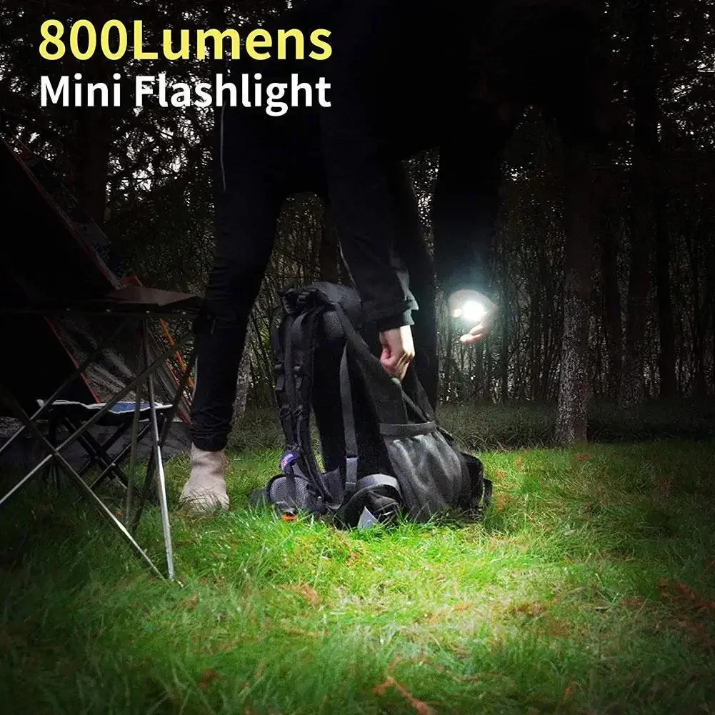 Linterna COB multifunción linterna portátil luz de trabajo de bolsillo exterior Camping pesca escalada luz LED abridor de botellas, gancho