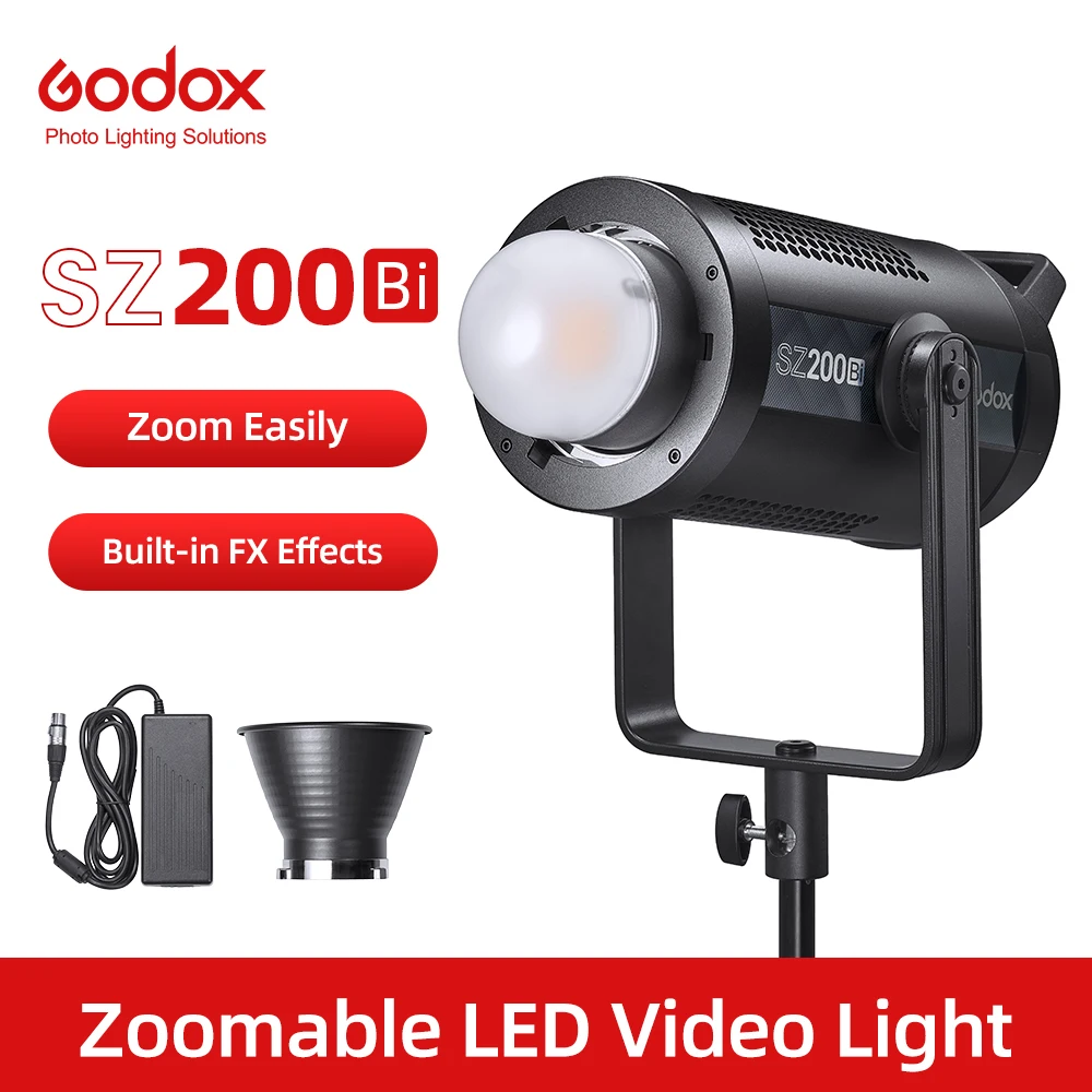 مراجعة شاملة لجهاز Godox SZ200Bi: ضوء LED ثنائي اللون بقوة 200 واط لتصوير الفيديو والتصوير الفوتوغرافي