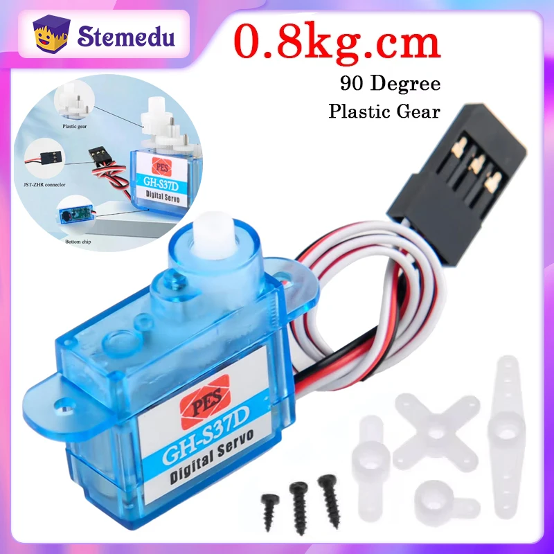 3.7g Micro Digital Servo Mini Super Light 90 Degree for Control Aircraft Flight Direction RC Plane Helicopter Boat Car GH-S37D
