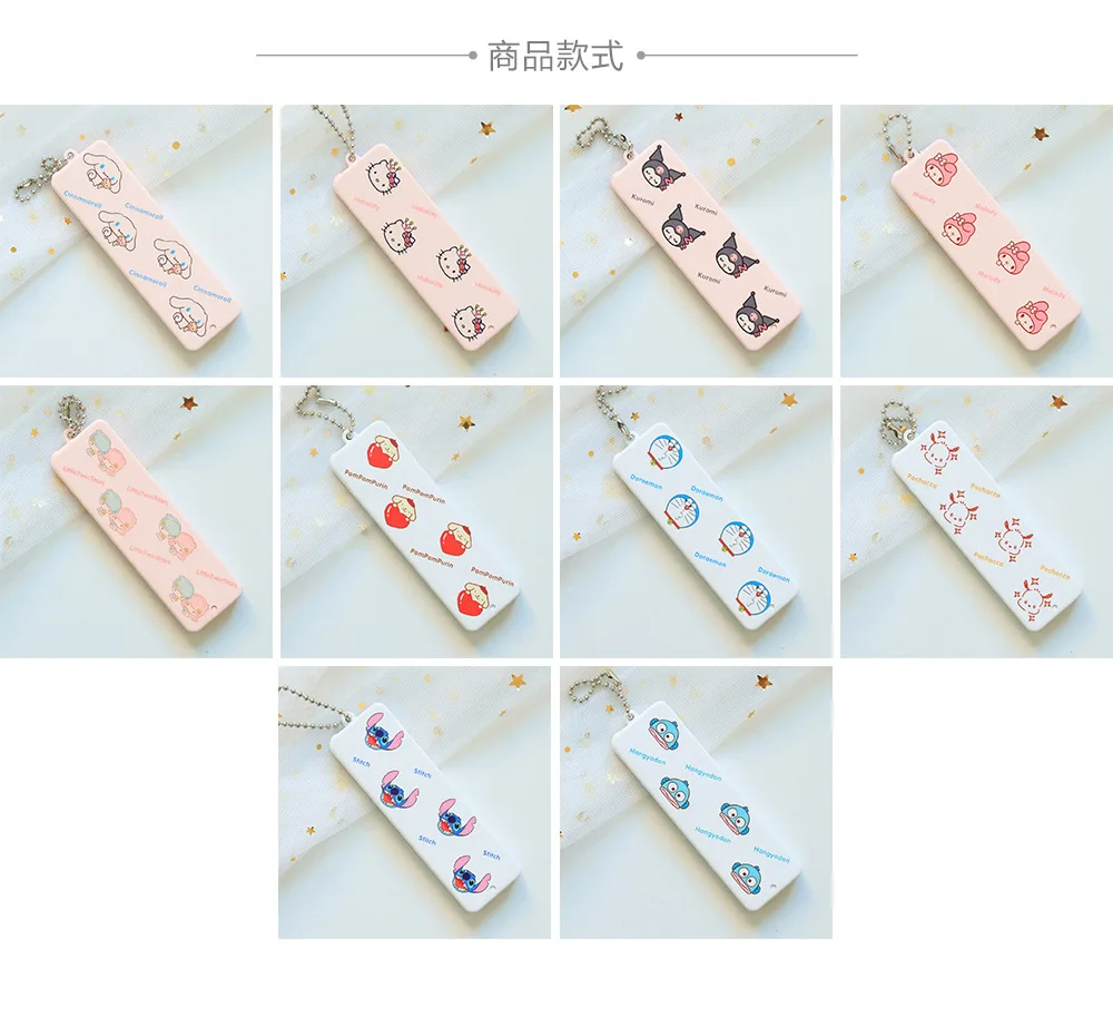 

1pcs for Stitch Comb Cute Cartoon Folding Mirror Comb Mini Portable Portable Makeup and Makeup Small Mirror for Girls and Stude