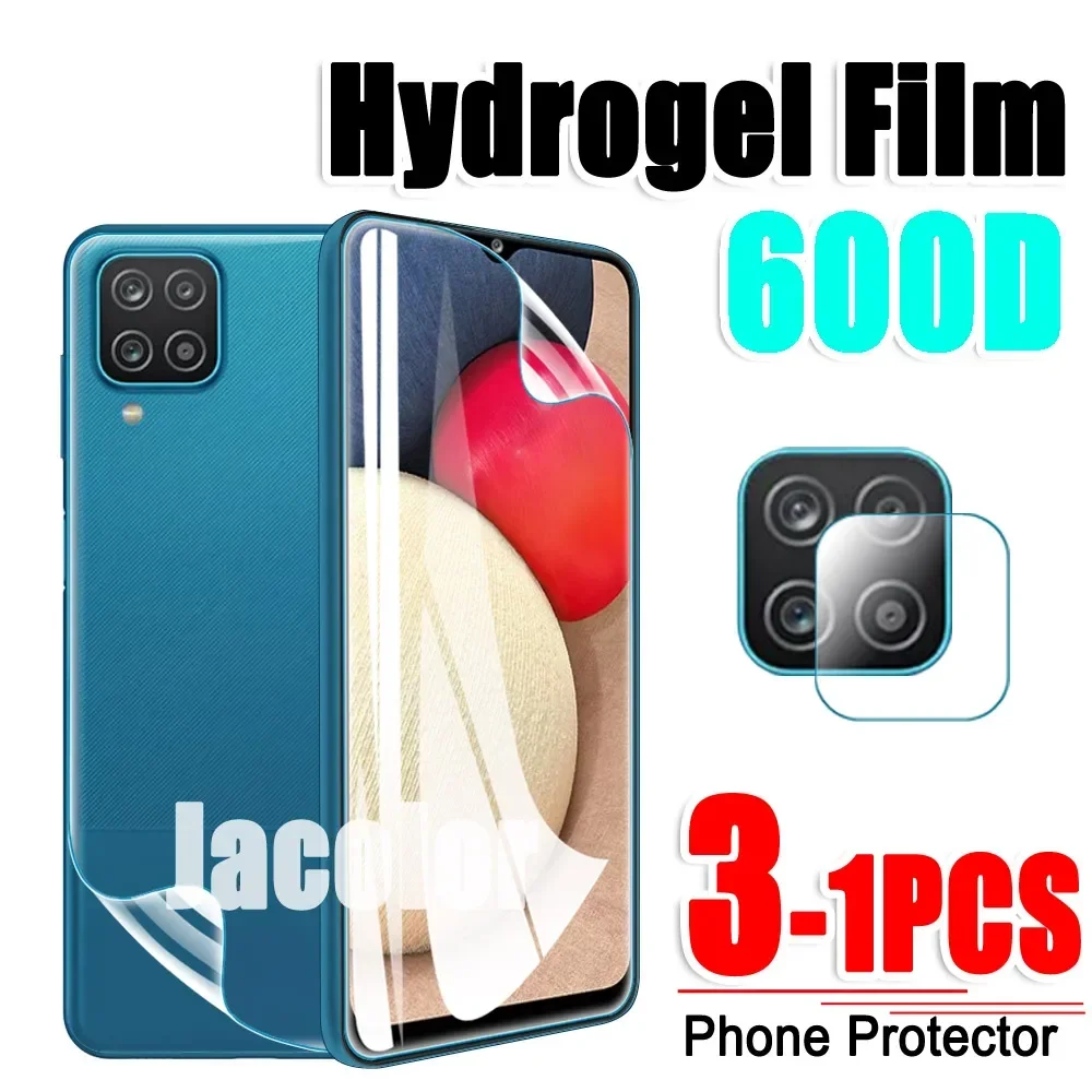 

1-3PCS Hydrogel Film For Samsung Galaxy A12 A52S A52 A72 A22 4G 5G Camera Glass Water Gel Screen A 22 12 52 72 Screen Protector