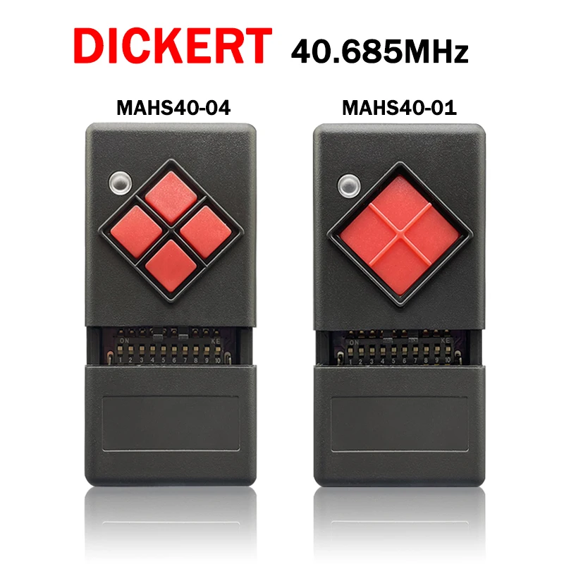 

DICKERT MAHS40-01 MAHS40-04 40.685MHz Remote Control Garage Door Opener DICKERT MAHS40 01 04 Garage Command Transmitter