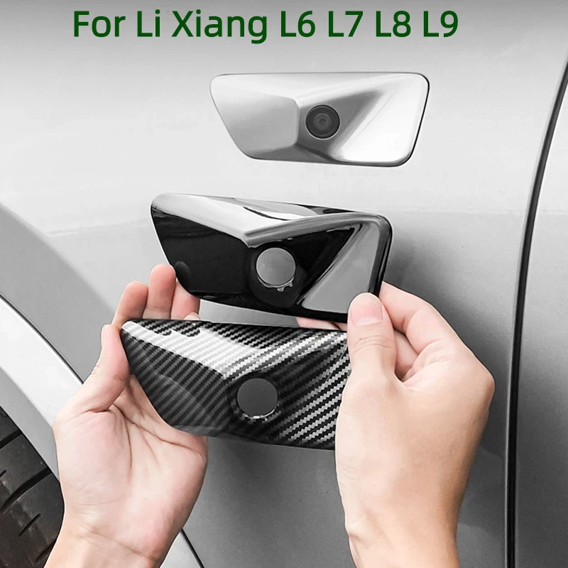 Внешняя боковая камера автомобиля, защитная декоративная крышка, наклейка, аксессуары для стайлинга, для ведущего Ideal Li Xiang L7 L8 L9 Air Pro Max