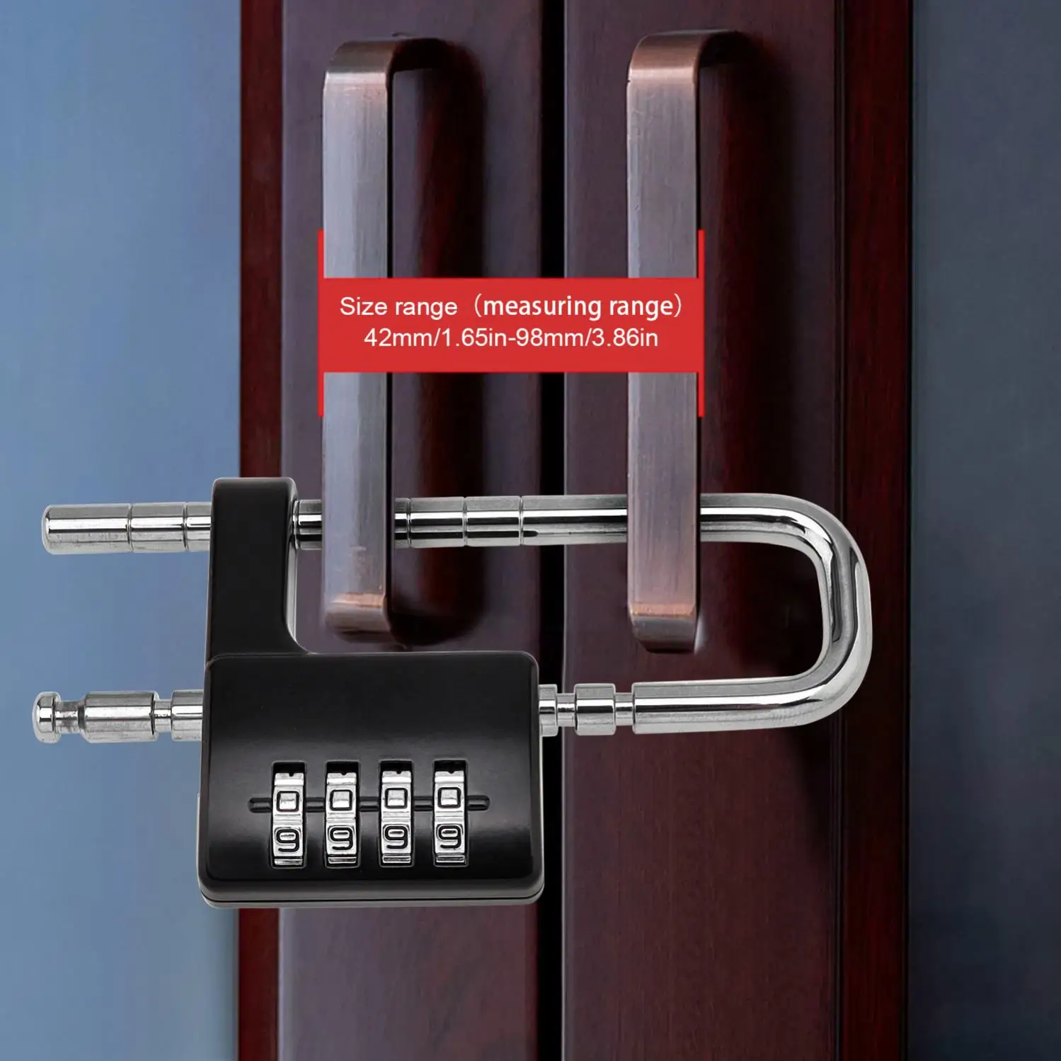 Combination Padlock Adjustable Shackle Lock Cabinet Lock Stainless Steel Locker Lock Code