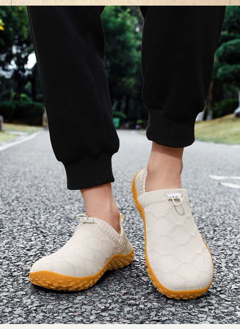Neue Herren-Barfußschuhe mit breiter Passform, rutschfeste, atmungsaktive Wanderschuhe für Herren, verschleißfeste, leichte Laufschuhe, Größe 36–48 – Detail 21
