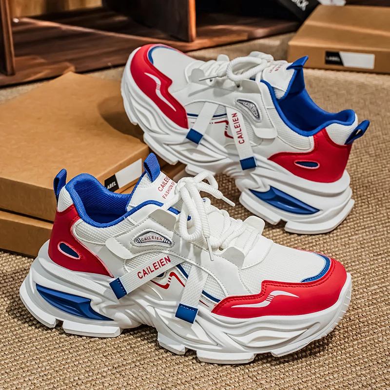 

﻿ Men's Casual Shoes Breathable Running Shoes Thick Bottom Anti-slip Male Sneakers Wear-resistant Trainers Sports Tenis Shoes