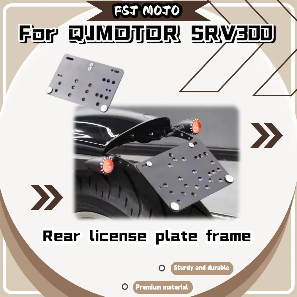 For GAOKIN Thor650 Short Tail License Plate Bracket 3 In 1 Tail Light Turn Signal Side Mount Holder Modified Motorcycle