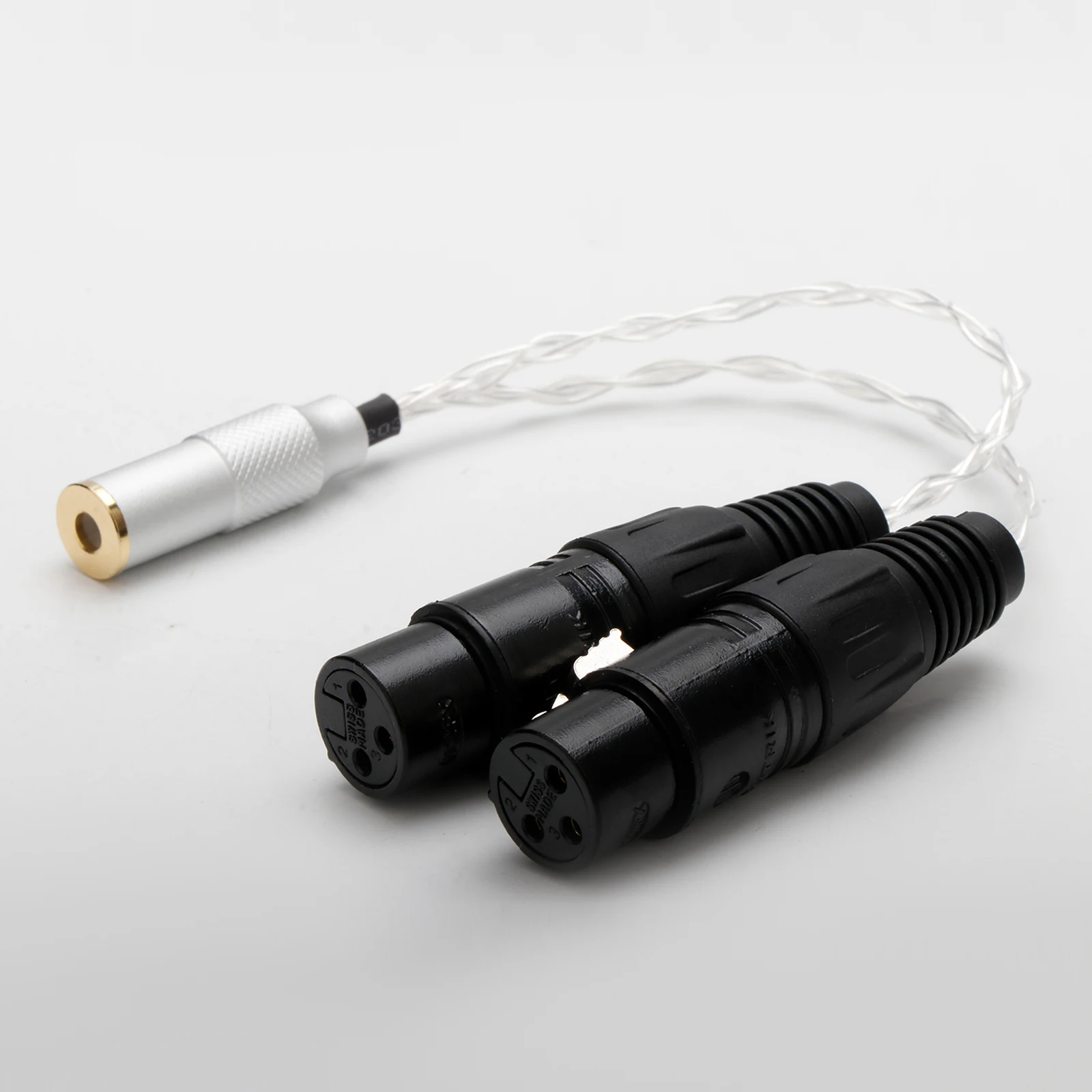 hifi 7N OCC Silver 4.4mm Female to 3pin XLR Balanced Male Audio Adapter Cable 4.4 TRRRS TO XLR Connector