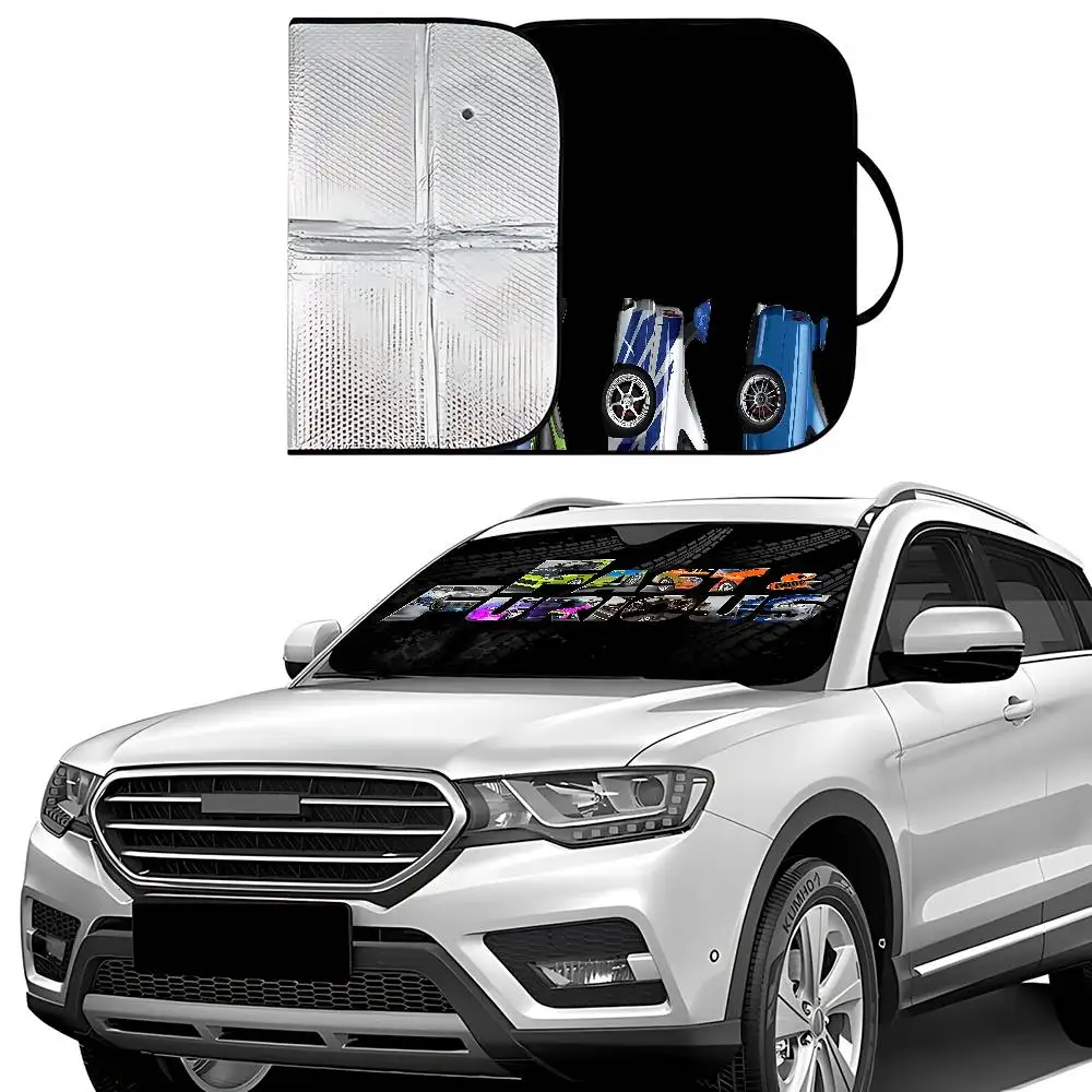 Cool The F-fast And The F-furious Stylish And Trendy Windshield Sunshade, Car Windshield Cover, Car Sunshade Curtain view 5