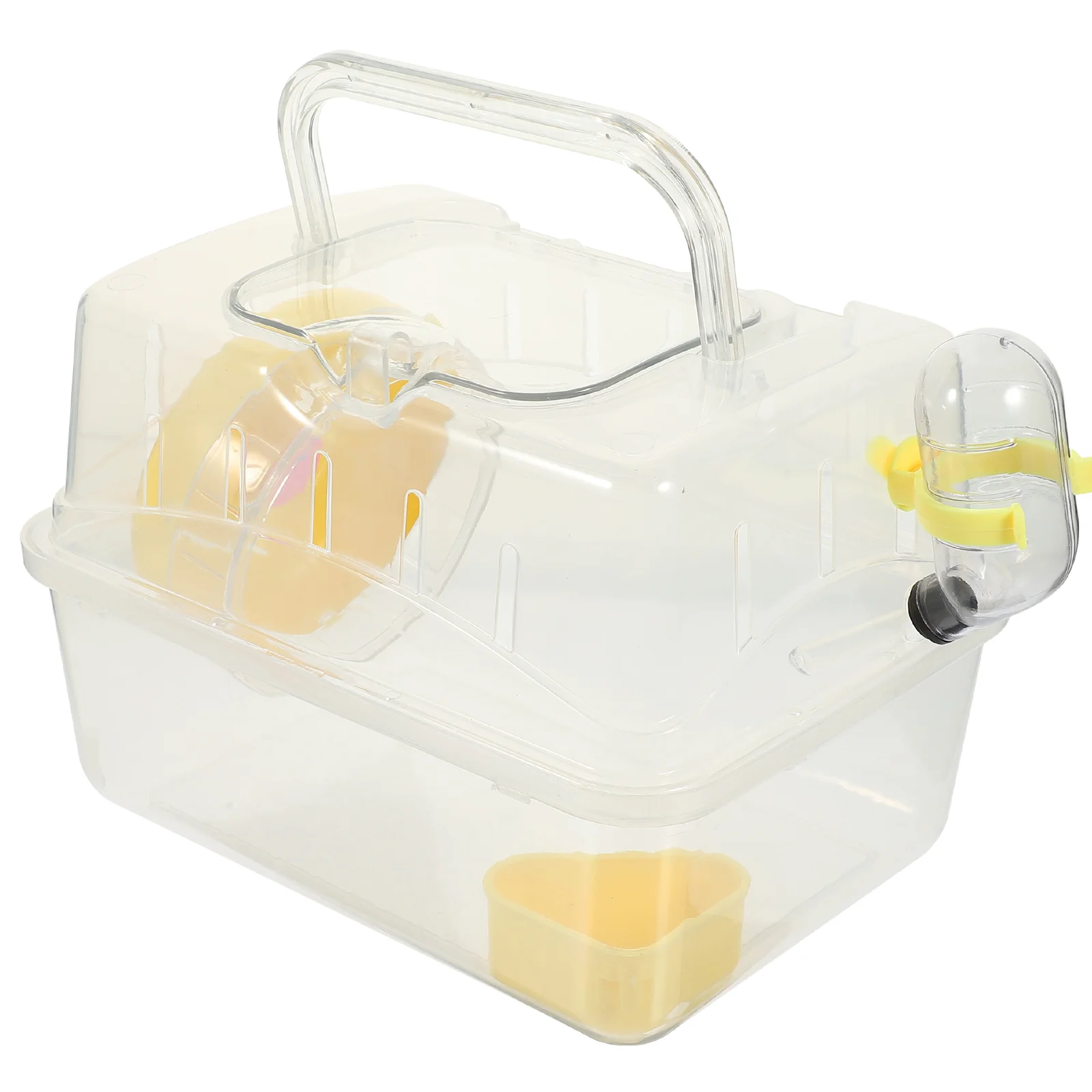 

Hamster Cage Parakeet Accessories Travel Case Carrying Tub Cages Abs Pet Mouse Carrier