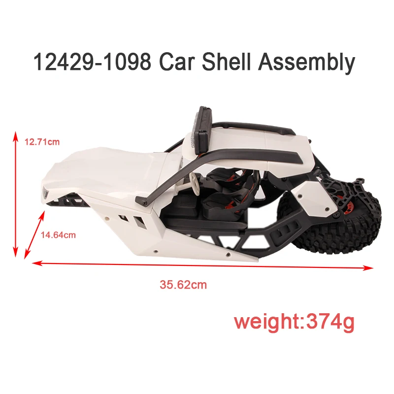 Wltoys RC Car Spare Parts 12429-1098 Car shell Assembly 12429 Cover Shell