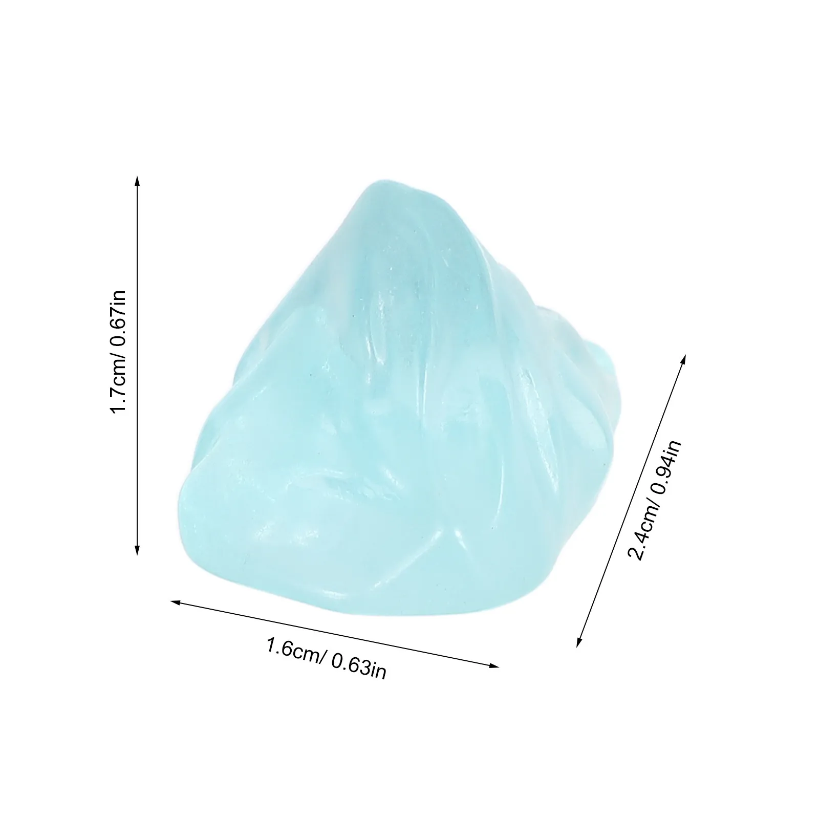 50Pcs Mini Resin Iceberg Sculptures Glacier Decorations for Micro Landscape Winter Miniatures Sand Table Scene Accessories