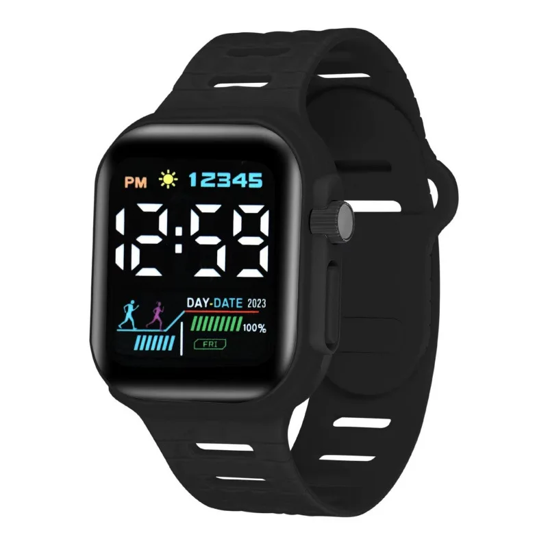 

LED Touch Screen Children's Watch Leisure Outdoor Sports Square Electronic Watch Suitable For Daily Life Holiday Gifts