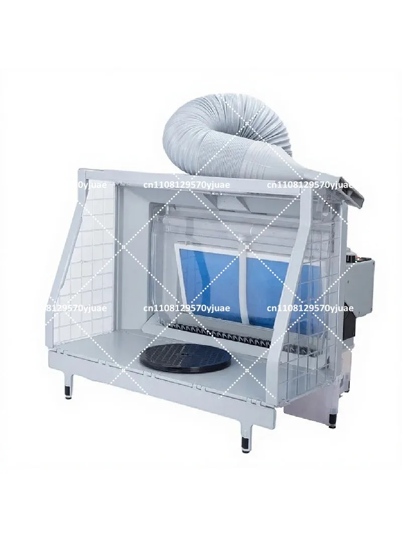 Upgraded Water Curtain Airbrush Spray Booth with Filter and 3 LED Lights for Model Painting, Crafts, and Hobbies