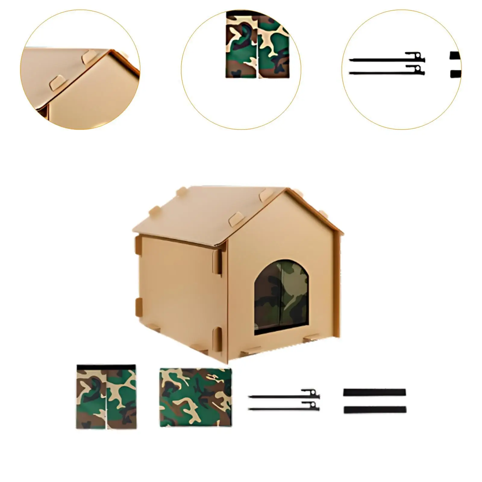 Outside Cat House Cat Hideout Warm Cat Shelter for Bunny Cat Small Animals