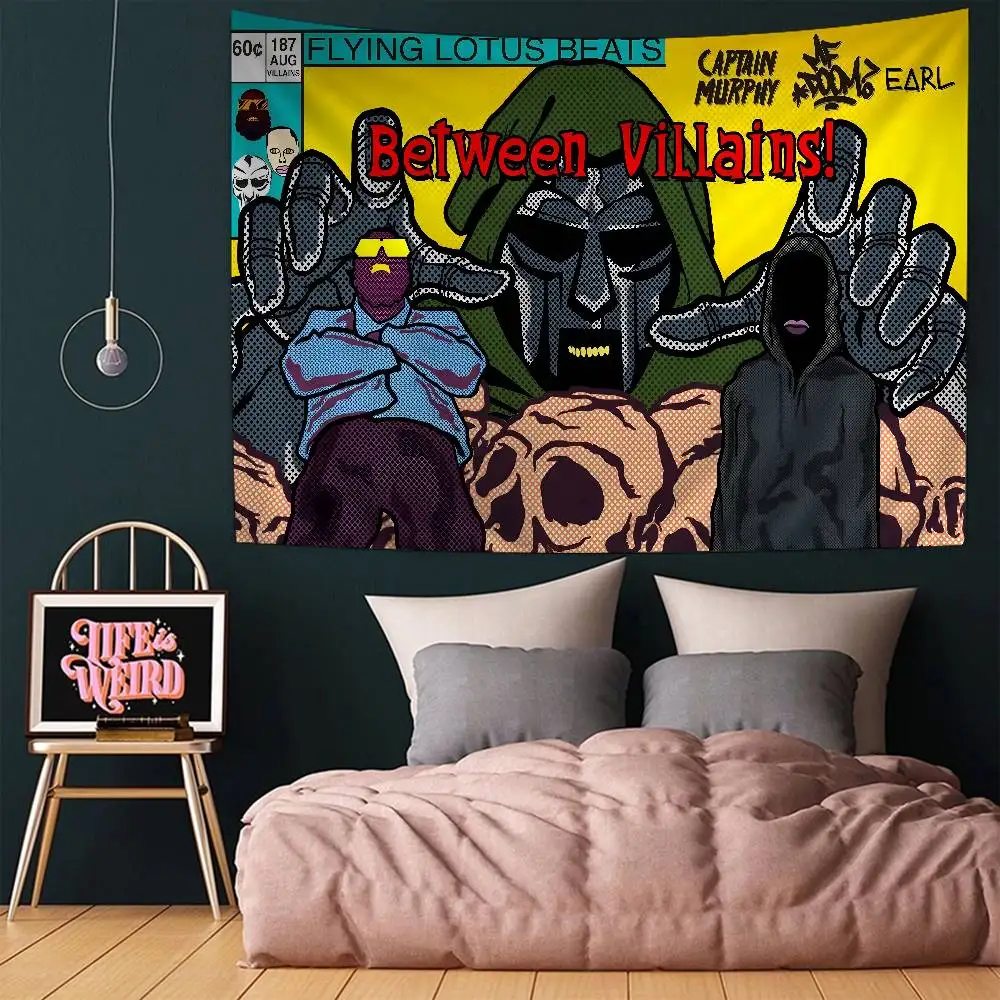 MF DOOM Tapestry Art Printing Art Science Fiction Room Home Decor Wall Art Decor