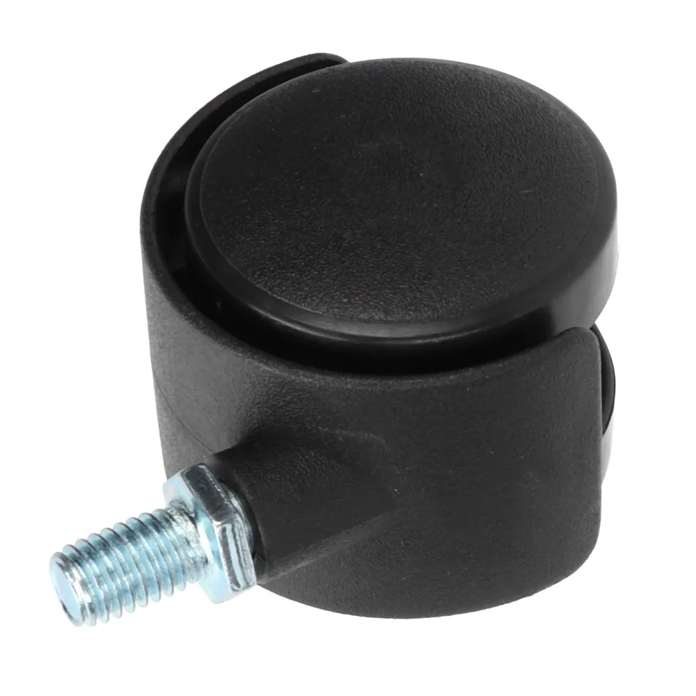 4pcs Cabinet 1.5 Inch Swivel Caster Wheels With Brake Black Locking Caster Wheels Furniture Caster Wheels Cabinet