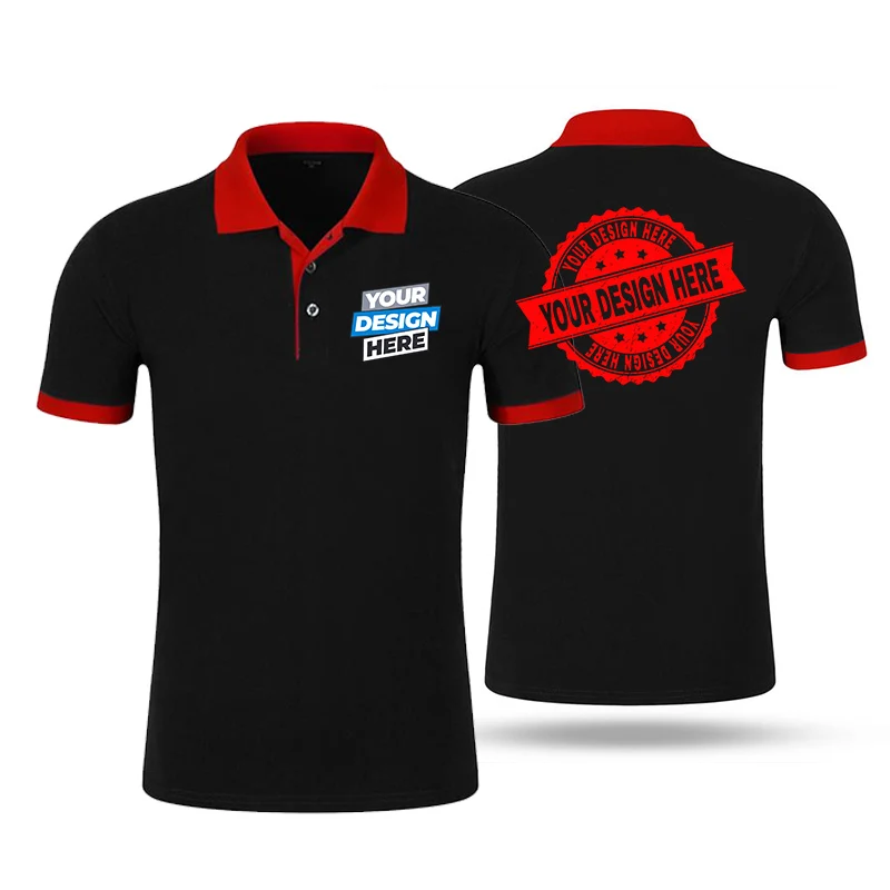 Summer Men Custom Print Short Sleeve Horse Polos Shirts Cotton Men Short Sleeve High Quantity Polo Men Business Shirt 13 Colors