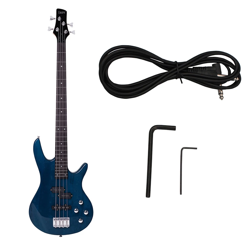 Professionelle 4-saitige E-Bassgitarre, 24 Bünde, E-Bass, Griffbrett aus massivem Holz, Saitenmusikinstrument