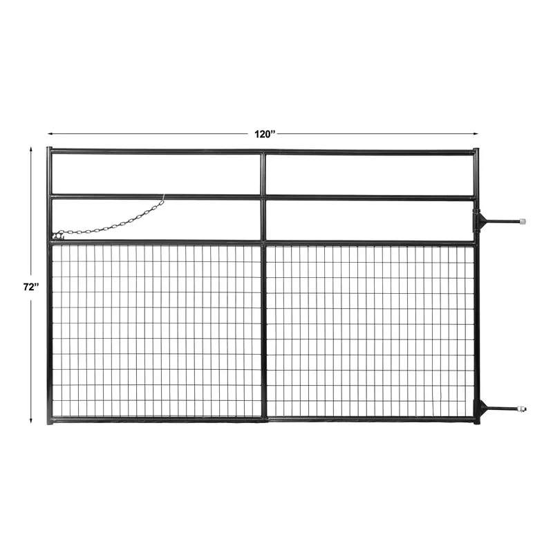 1.8m High Galvanized PVC Coated Wire Mesh Fence Panels with Gate for Garden Security Boundary Protection