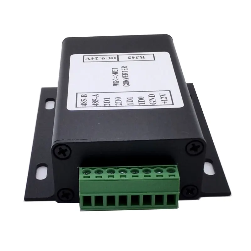 1쌍 Wiegand 신호-TCP/IP 변환기 Wiegand Extender는 모든 WG 형식을 자동으로 인식합니다. 장거리 액세스 제어 시스템을 사용합니다.