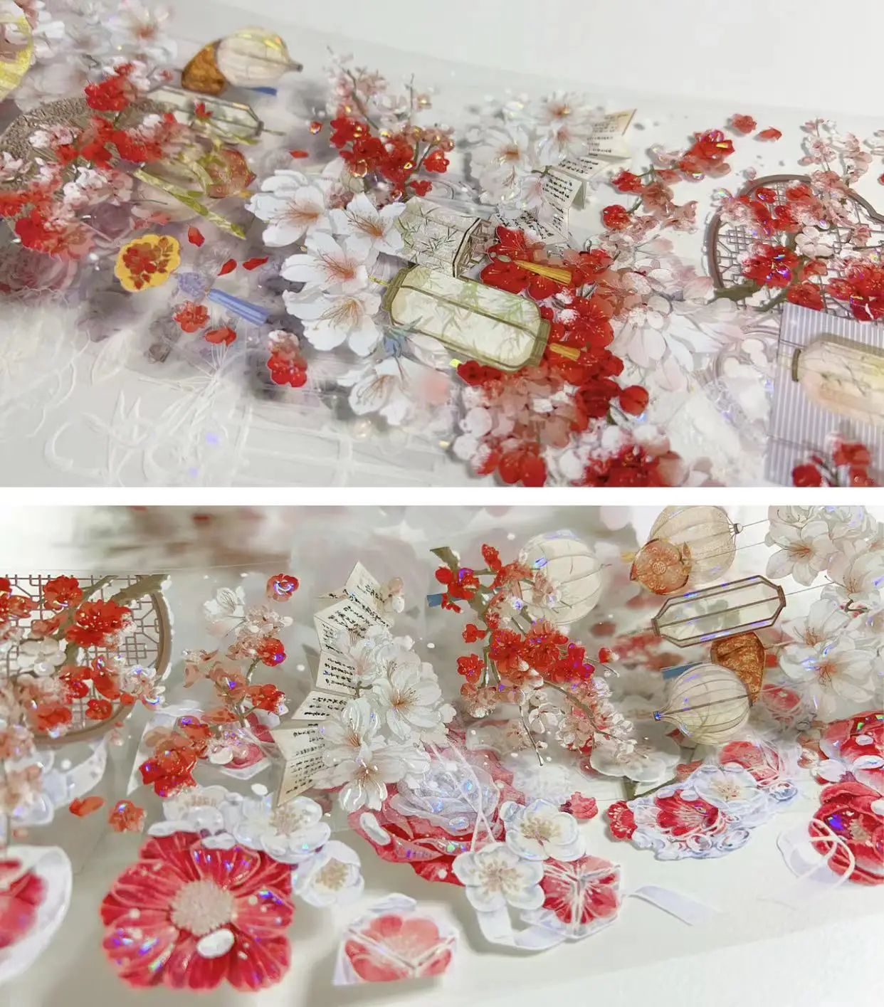 �y�Z�[�����z�育��Ȓ����̌Â��X�^�C���̃J�[�h���̂��߂̘a���e�[�v�A�P�̉Ԃ̉�ʁADIY�X�N���b�v�u�b�L���O�����X�e�b�J�[