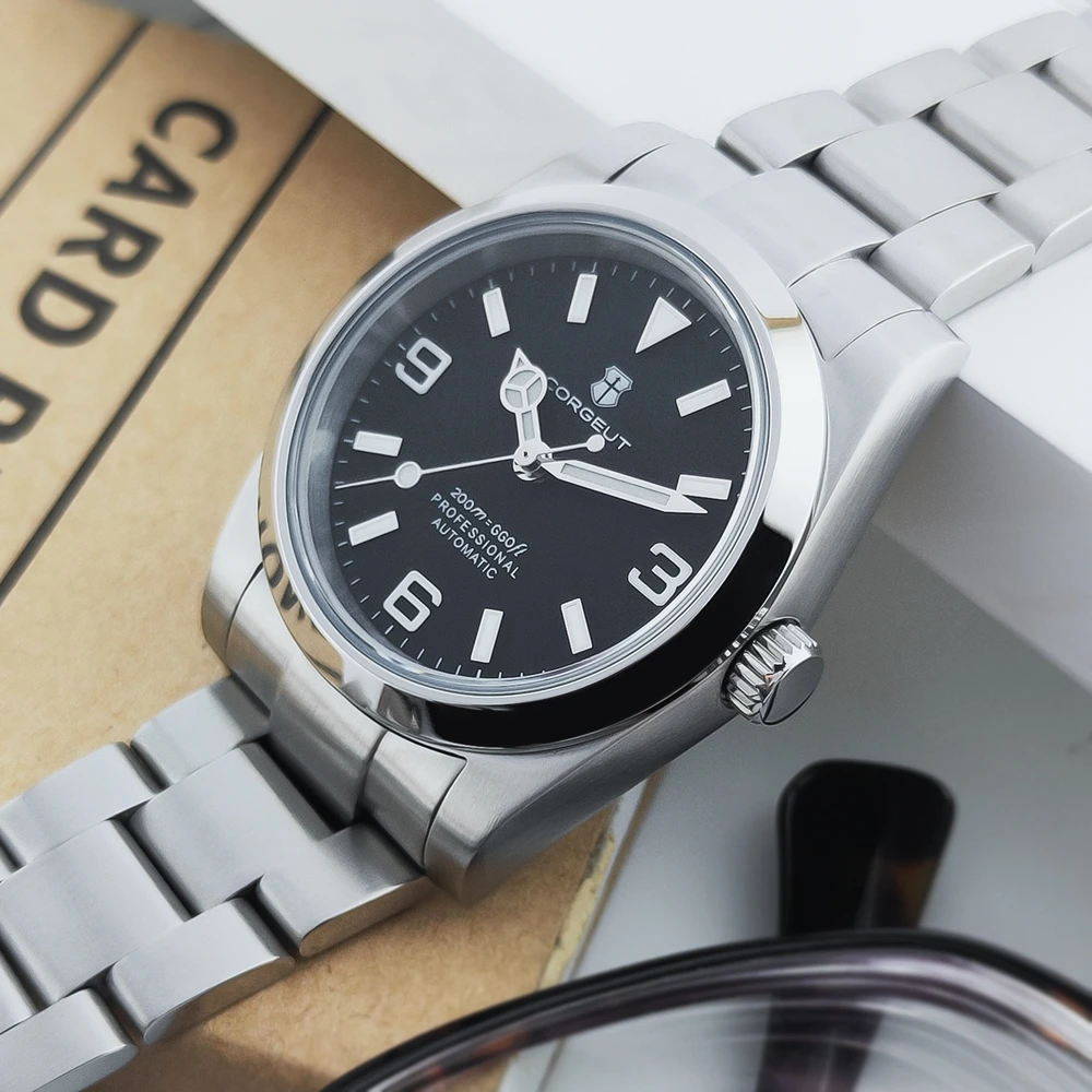 

Luxury Corgeut Watch for Men 36MM/39MM NH35 Automatic Mechanical Wristwatches Sapphire Watches Luminous 10Bar Relogio Masculino