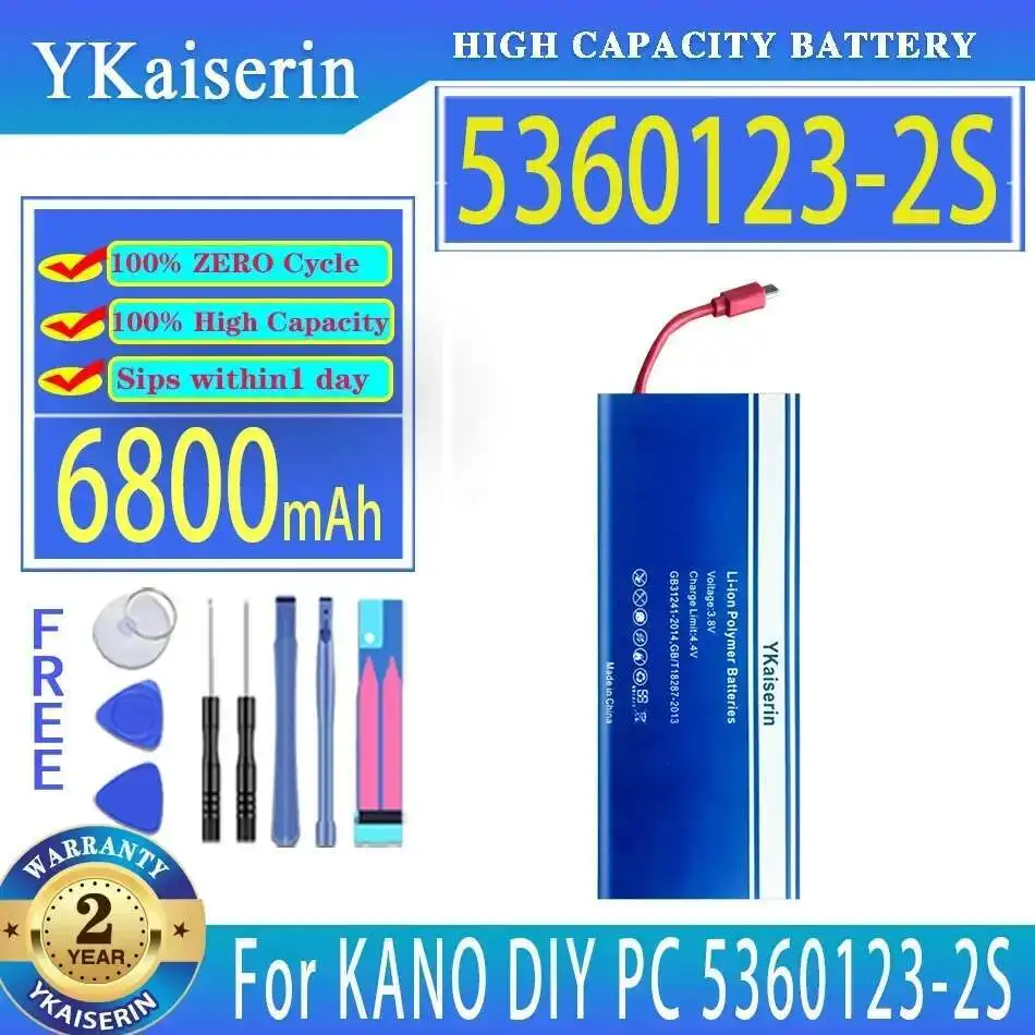 

Long Lasting 6800Mah Diy Computer Kit Battery For Kano PC 5360123-2S 53601232S Premium Replacement