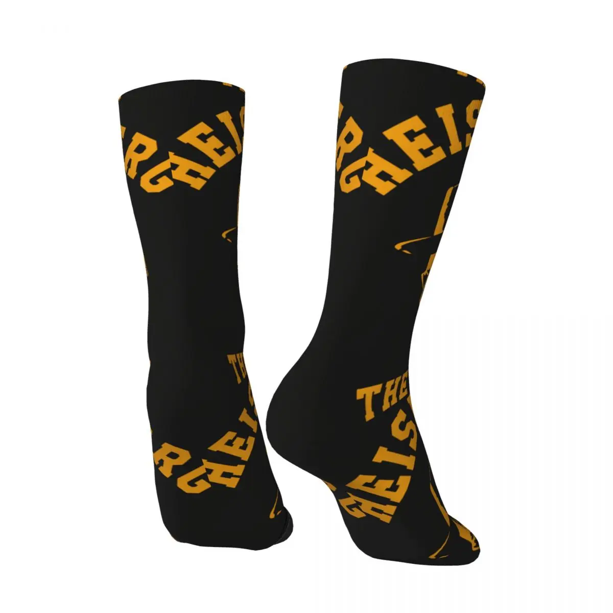 Funny Crazy compression The Danger Sock for Men Hip Hop Vintage Baseball Sports Happy Seamless Pattern Printed Boys Crew Sock