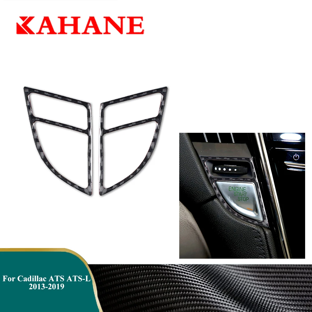 

Car Carbon Fiber Stickers Start Key Panel Decoration Trim For Cadillac ATS ATS-L 2013 2014 2015 2016 2017 2018 2019 Accessories