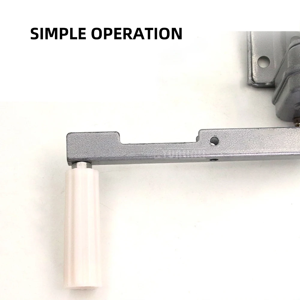 Self-locking roller shutter for greenhouses, manual film roller for livestock farms, film lifting, lowering crank for pig farms