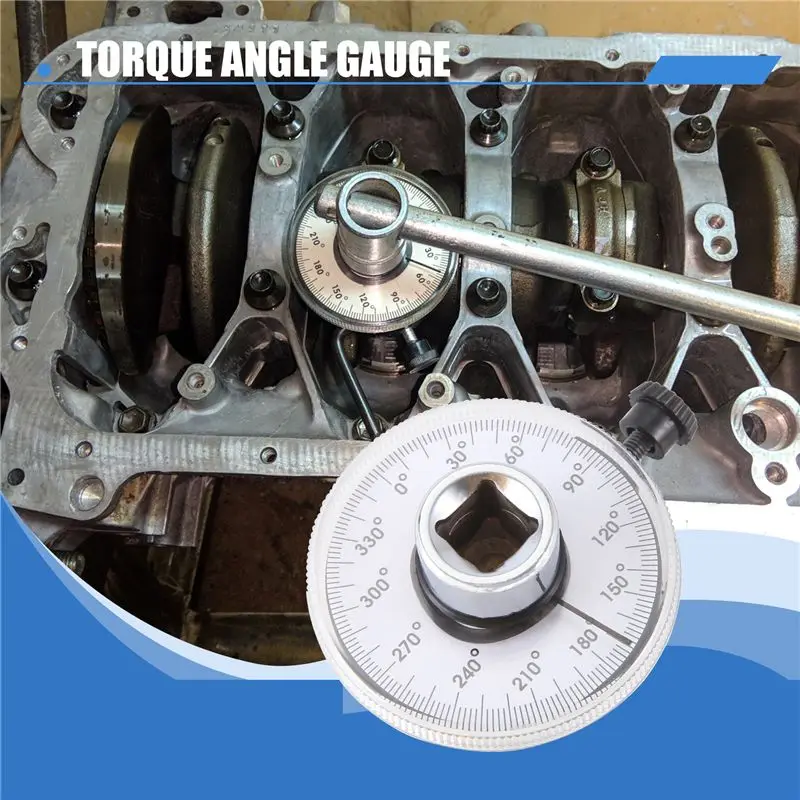 A67P-1/2 Inch Torque Gauge Wrench Torque Measuring Instrument Angle Meter Indexer