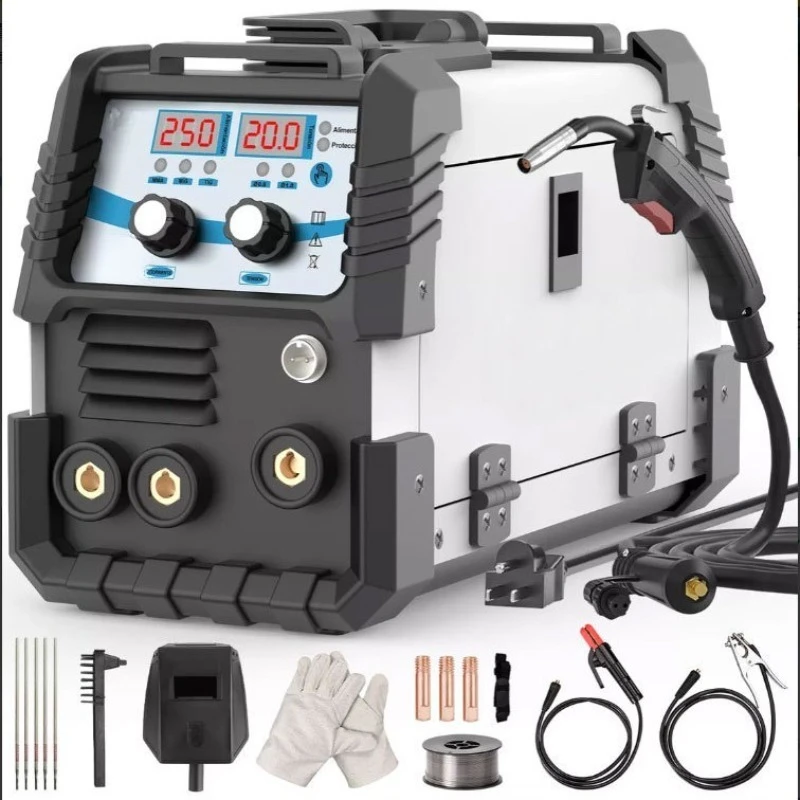 Gasless MIG Welder 110V 220V Dual Voltage Multi Function Household Electric Welding Machine For Home Metal Welding Work