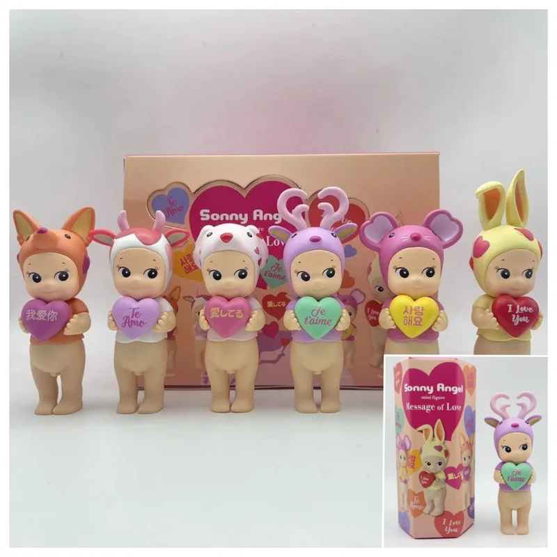 

In Stock Sonny Angel Mini Figures Message Of Love Series I Love You Love Blind Box 6pcs Ornaments Dolls Surprise Daily Gifts﻿﻿