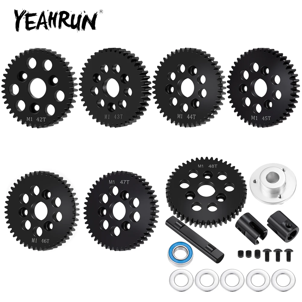 YEAHRUN Center Diff Gear Set 42T 43T 44T 45T 46T 47T 48T for Felony INFRACTION V2 6S All-road 1/7 RC Car Truck Upgrade Parts