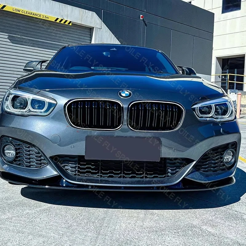 

2015 To 2019 For BMW 1 Series F20 F21 LCI M Spoort Double Lines Style Front LED Racing Grills Light Grille Lamp Grid Bumper Lip