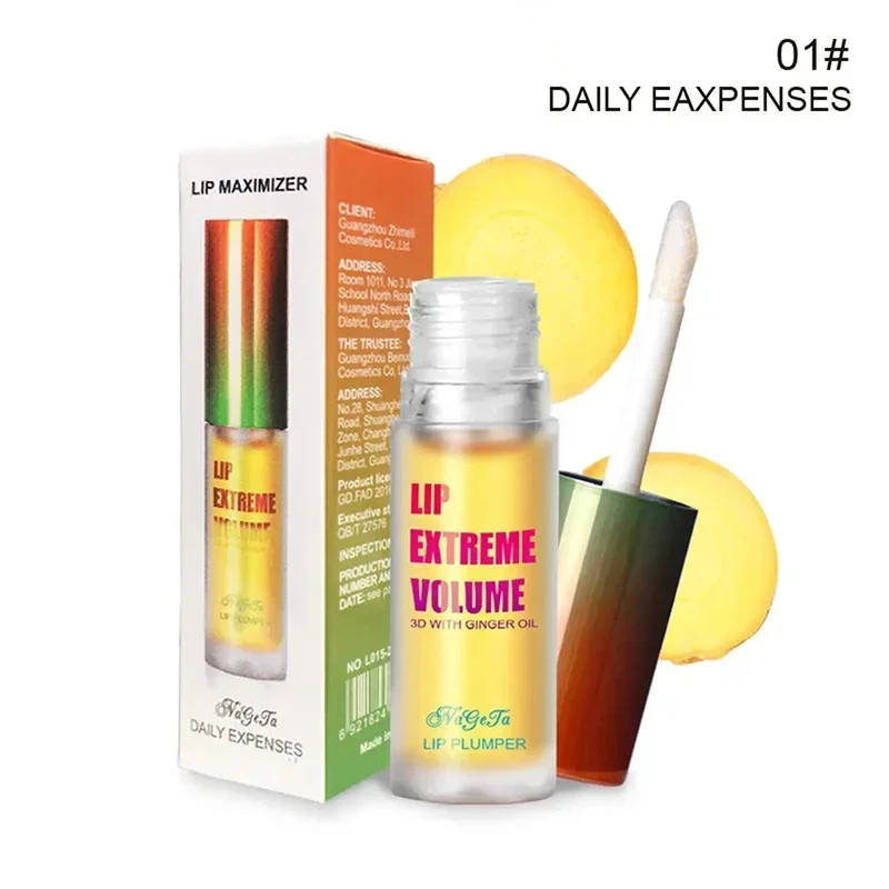 Lip Plumper Oil Soro Instantâneo de Longa Duração Essência Volumizante Óleo Reparação Linhas Finas Aumenta Elasticidade Sexy Lip Balm Novo