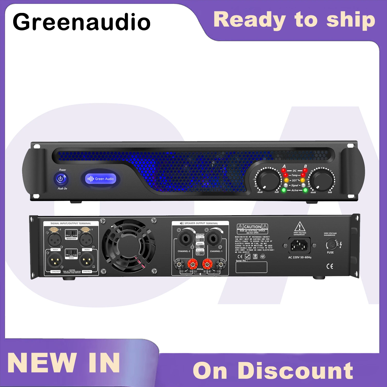 

GAP-LS300 professional dual channel digital amplifier sound processor with the most favorable price wholesale manufacturer