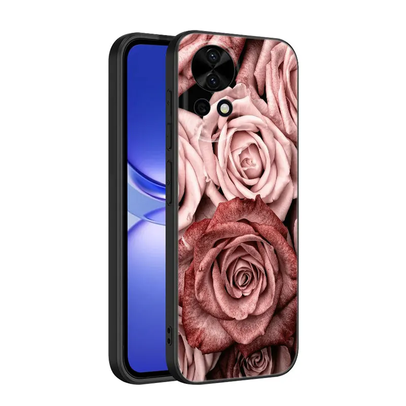 Ярко-красные розы, силиконовый чехол для телефона Huawei Nova 12 11 Ultra 10 9 SE Pro 12i 11i 11E Y60 Y61 Y70 Plus Y71 Y72 Y90 Y91