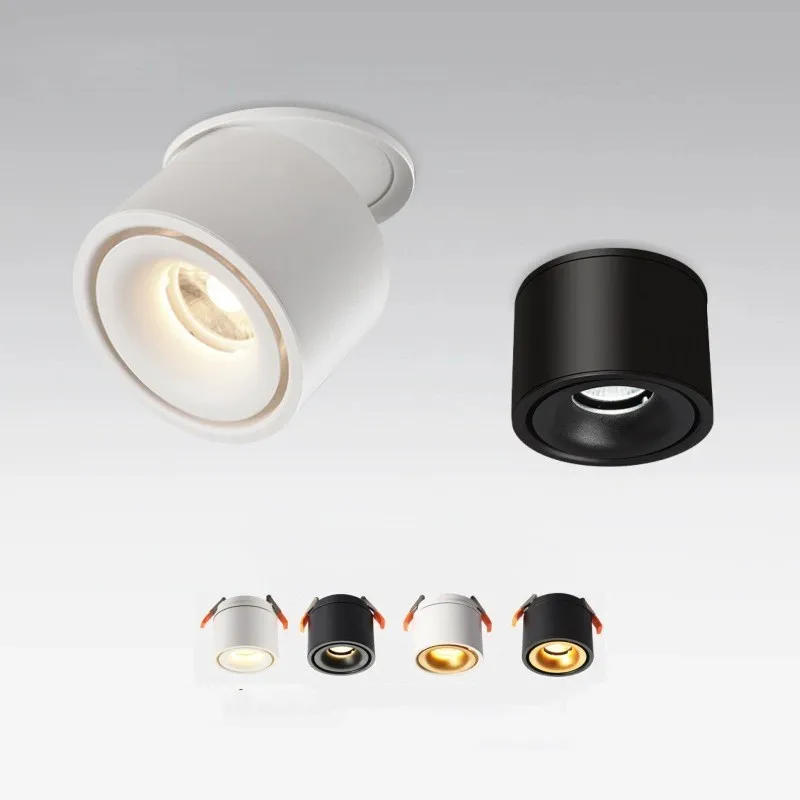 

Регулируемая 360° ° Вращающийся светодиодный точечный светильник COB, потолочный светильник AC85-265V, 10 Вт, 15 Вт, 18 Вт, AC85V-285V, встраиваемый складной светодиодный светильник