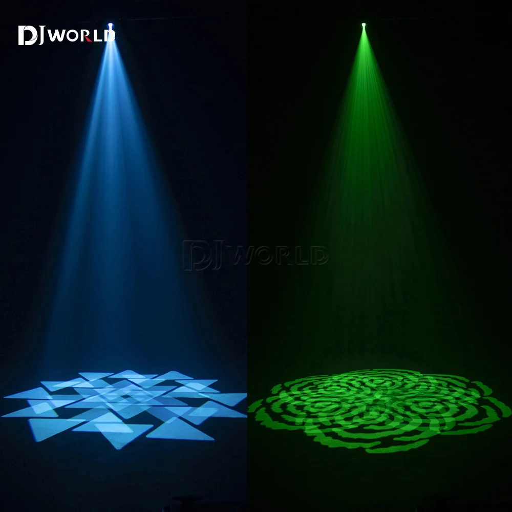 2PCS/SET 100W LED Gobo Beam Moving Head Spotlight With 6 Prism 7 Color DMX512 Disco DJ Party Club Bar Stage Effect Lighting