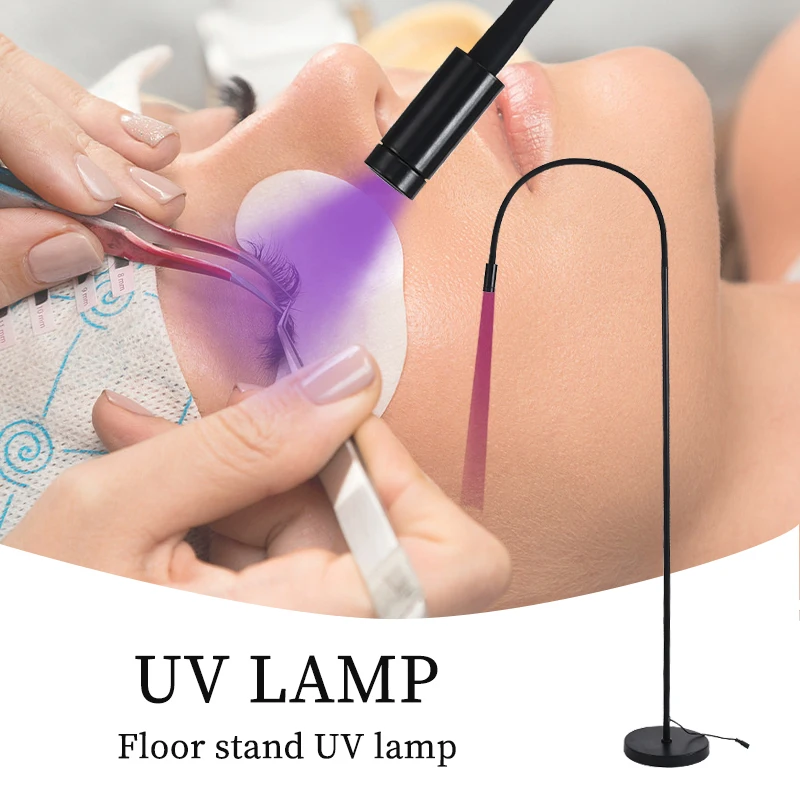 Star Speed Beauty Salon Use Adjustable Longer UV Gel Dryer Floor Nail Light False Eyelash LED Lamp with Foot Pedal