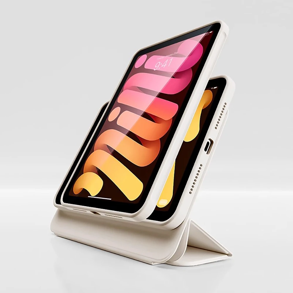 Capa magnética para ipad mini a17 pro, capa para ipad mini 7 8.3 polegadas tablet mini 6 inteligente dobrável capa folio