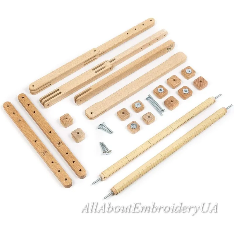 قابل للتعديل نسيج الإطار حامل حر اليدين ل عبر غرزة التطريز التطريز الجدول اللفة خشب الزان العضوي 30x40